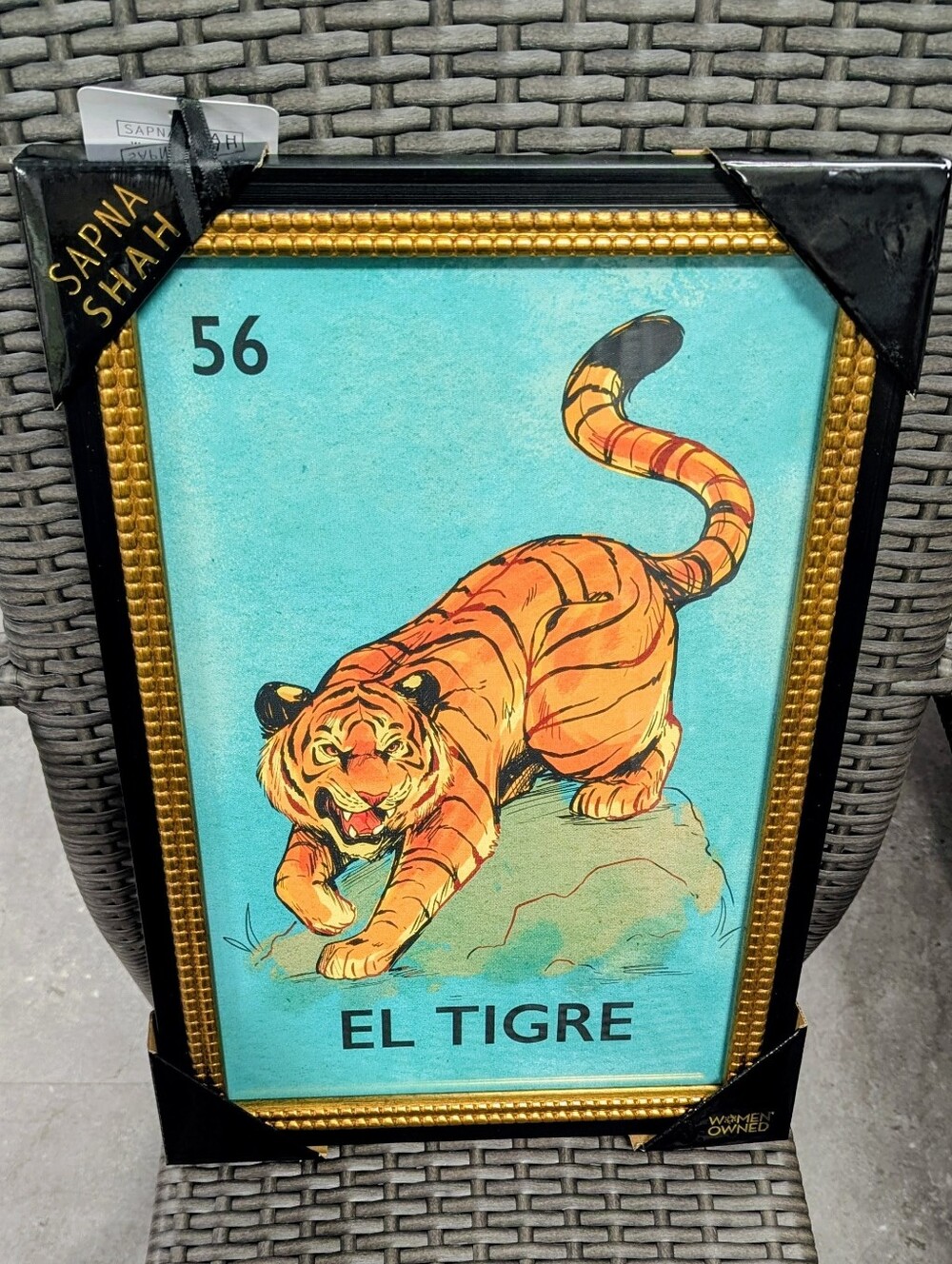 🐅 New Sapna Shah Loteria El Tigre Art Print - 12x18